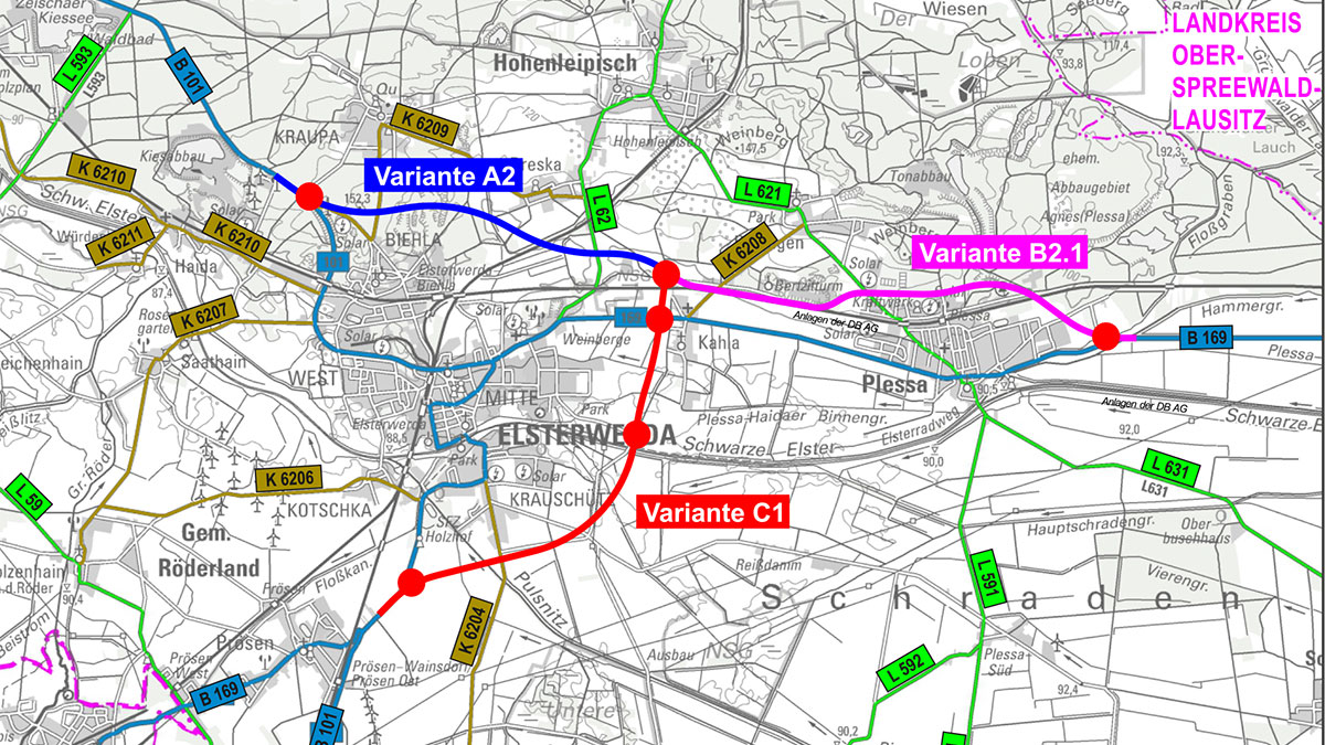 Ortsumgehungen B 101 Elsterwerda, B 169 Plessa Und B 169 Elsterwerda ...